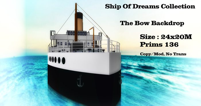 Titanic - Ship Of Dreams Bow Backdrop Boxed