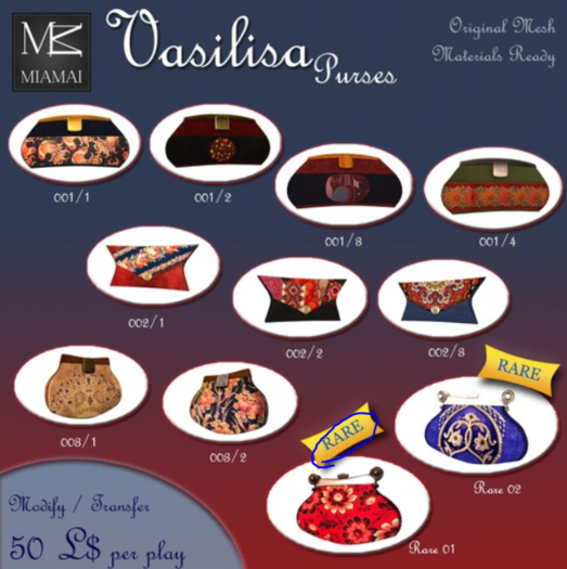 Miamai_Vasilisa Purses - 1 RARE