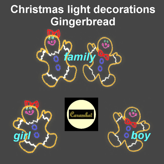 Christmas light decorations Gingerbread
