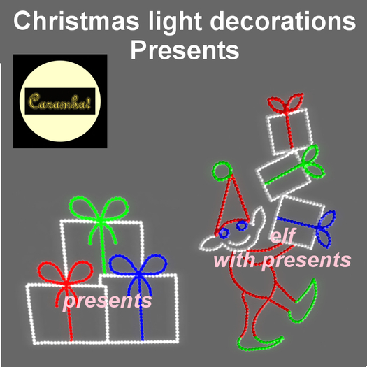 Christmas light decorations Presents