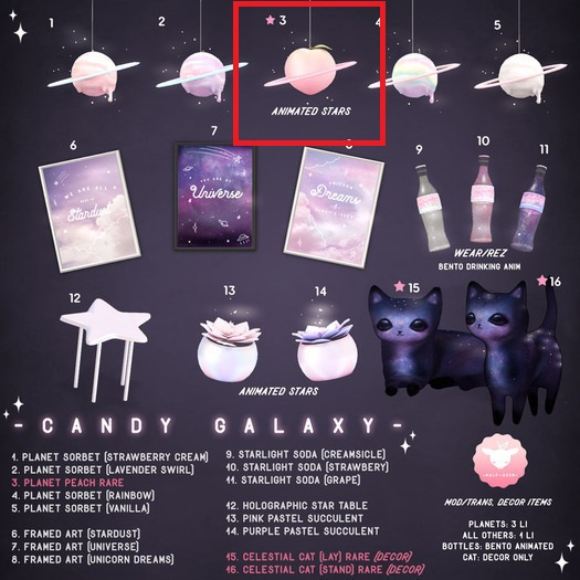 +Half-Deer+ Candy Galaxy - Planet Peach RARE