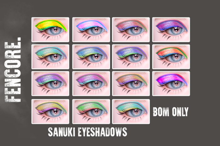 FENCORE.Sanuki Eyeshadows