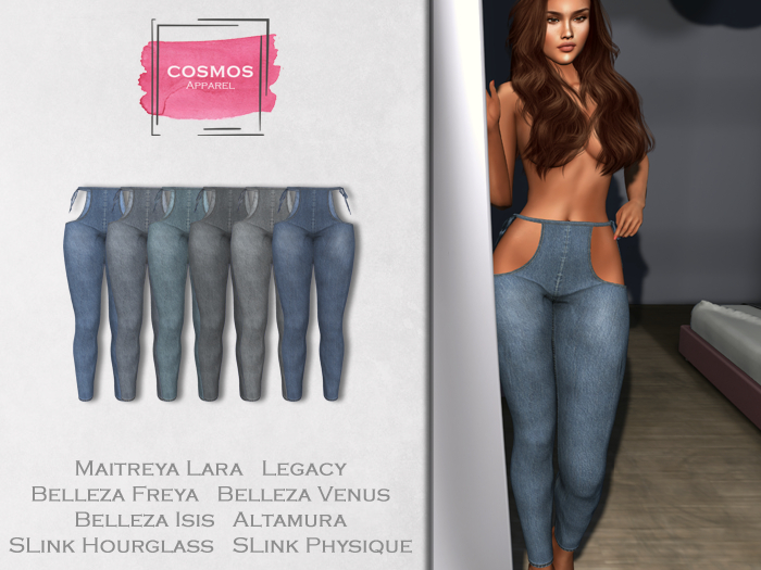 [COSMOS] Farina Leggings Denim / 6 Colors Fatpack