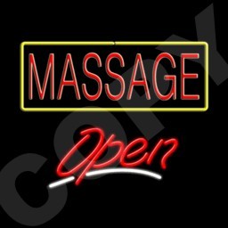 Massage Open Neon Bar Sign