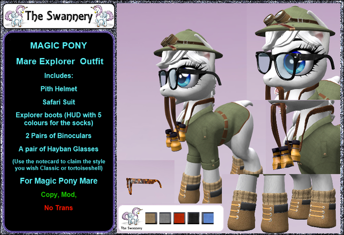 Magik Pony (Mare) - Explorer Outfit 