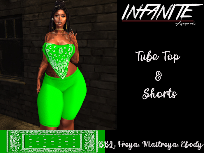 IA:Reppin Tube Top & Tights -Green