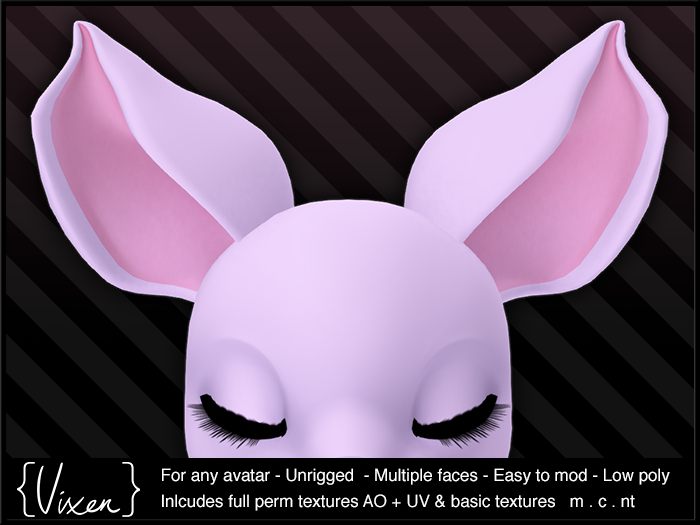 {Vixen} - Mod Parts - { Ears 08 Flora }