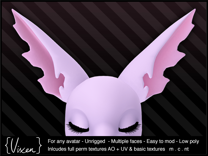 {Vixen} - Mod Parts - { Ears 24 Ragged }