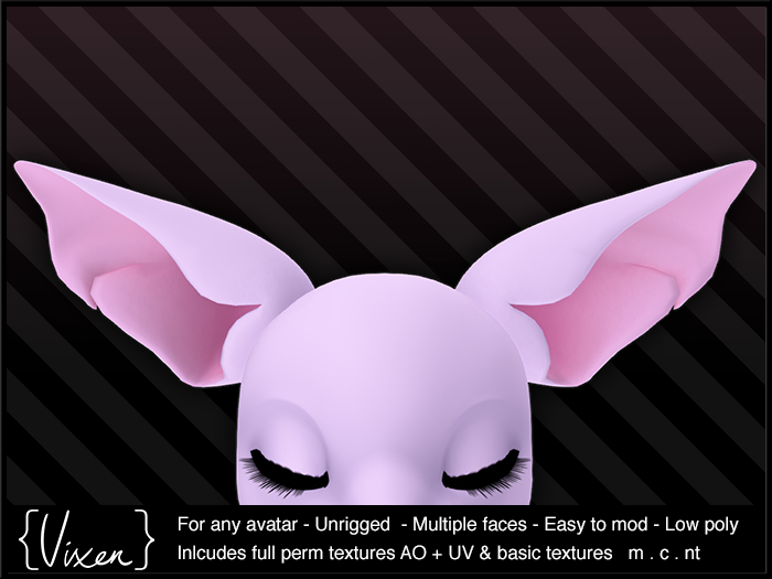 {Vixen} - Mod Parts - { Ears 25 Rough }