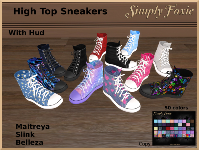 Hightop Sneakers With Hud (Boxed)