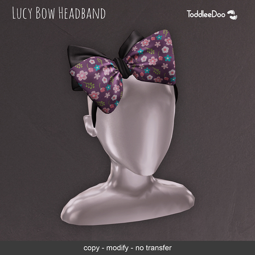 LeMomo: Lucy Bow Headband - Tiny Flowers