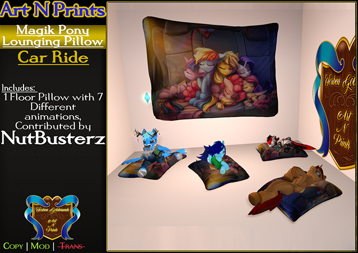 {A&P} NB Magik Pony Floor Pillow Car Ride