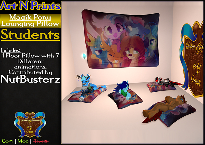 {A&P} NB Magik Pony Floor Pillow Student 6