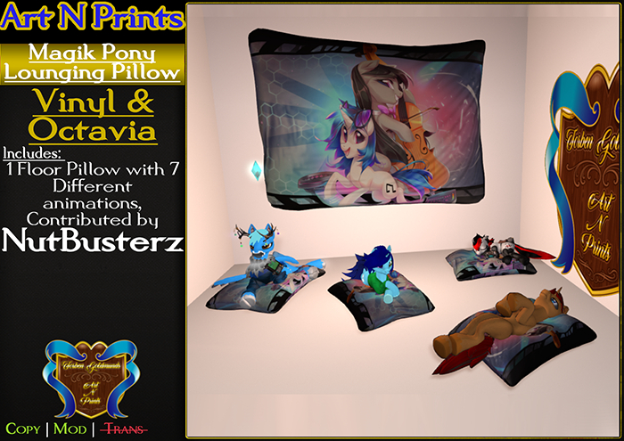 {A&P} NB Magik Pony Floor Pillow Vinyl + Octavia