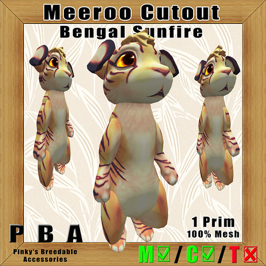Meeroo Cutout Bengal Sunfire