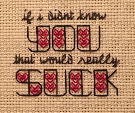 If I Didn't Know You Needlework Texture