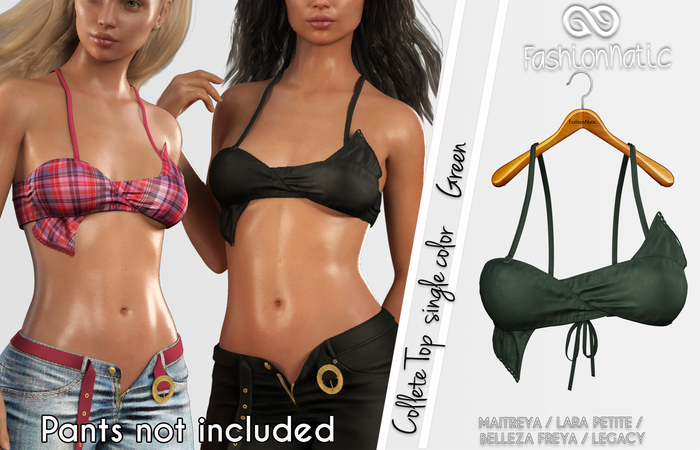 FashionNatic - Collete Top Green - Maitreya, Lara Petite, Belleza Freya, Legacy