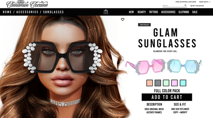 [Cinnamon Cocaine ] Glam Sunglasses Pack