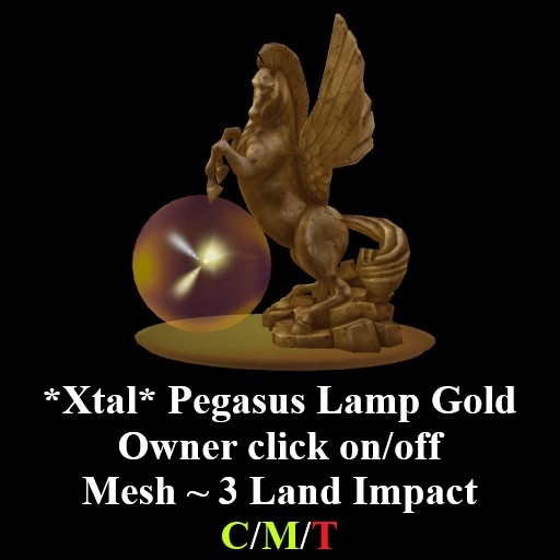 *Xtal* Pegasus Lamp Gold