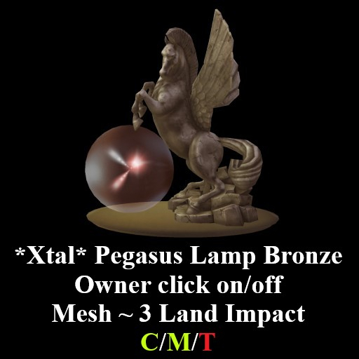 *Xtal* Pegasus Lamp Bronze