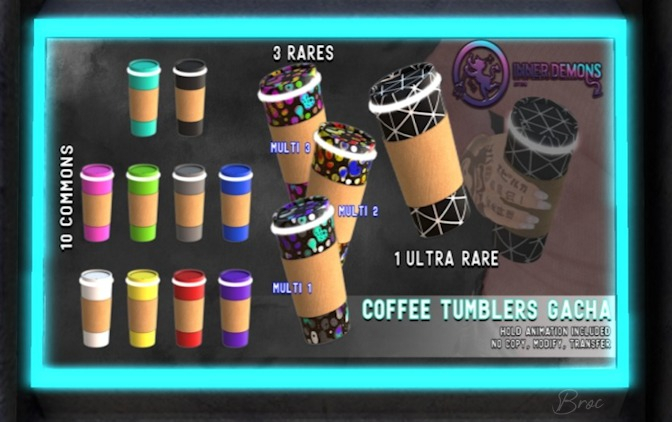 {ID} Coffee Tumbler Multi 3 RARE
