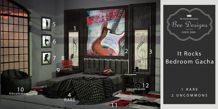 Bee Designs It Rocks Bedroom gacha 8