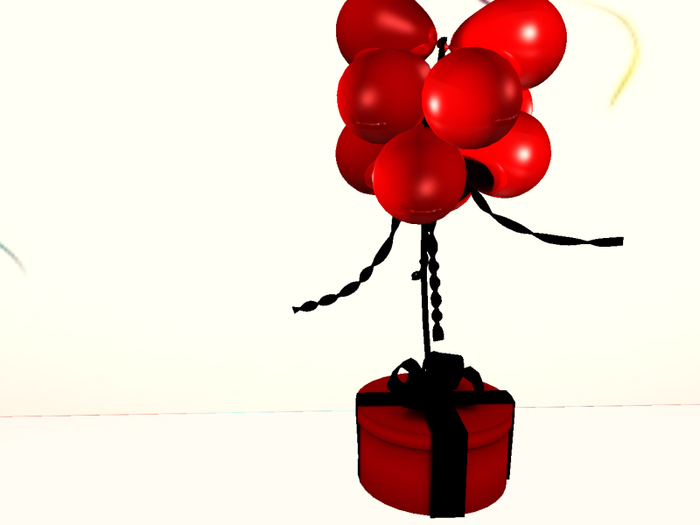 [AE] Gift Box Store- Bunches of Fun- Balloons & Present Red