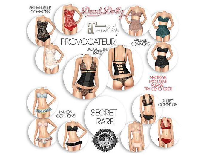 .::Dead Dollz::. Manon Lingerie Set - Black - Common