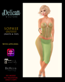 Delicatt Couture -Sophie Outfit - green