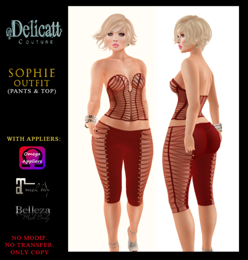 #PROMO#Delicatt Couture -Sophie Outfit - red
