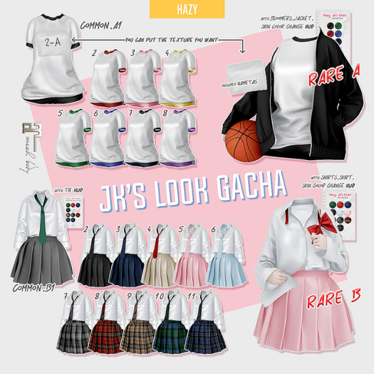 Hazy. JK's Look. B/7 [Maitreya fit]