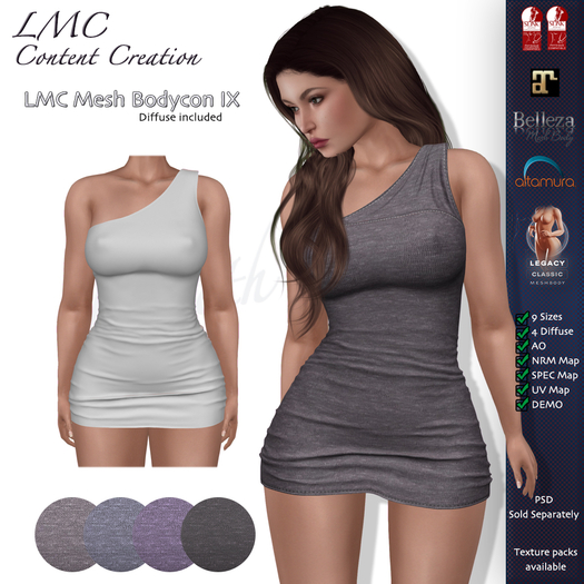 LMC Mesh - Bodycon IX - Textures Included