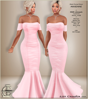 Second Life Marketplace - .:LC:. Maxenne Formal Gown with HUD [boxed] pink