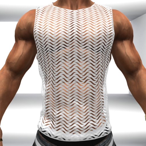 WL- Waves Pattern Tank Top  -Aesthetic