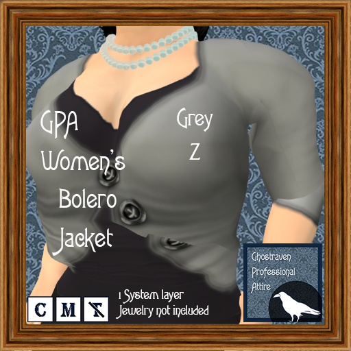 GPA Women's Bolero Jacket - Grey Z (ADD to unpack)