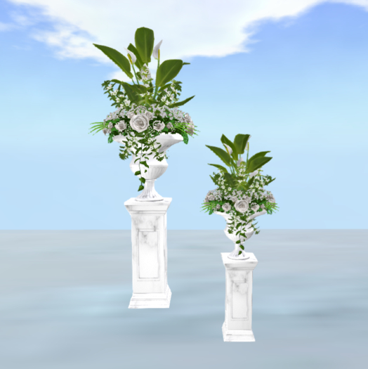 *PE* FLOWER IMPERIO WHITE MARBLE DUO