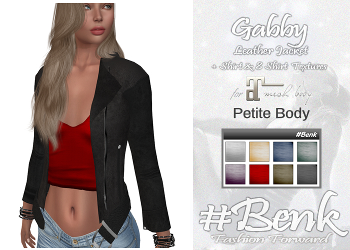 #Benk Gabby Leather Jacket Black PETITE