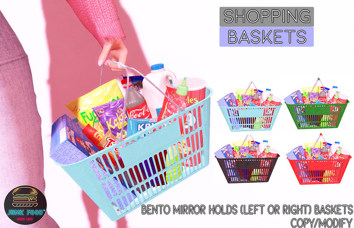 Junk Food - Shopping Baskets (Blue)
