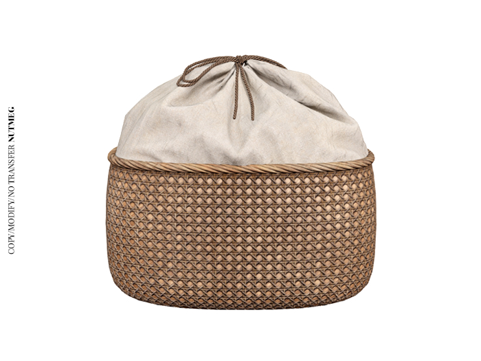 Second Life Marketplace Nutmeg. French Cafe Linen Bag