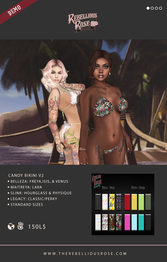 ~Rebellious Rose~ Candy Bikini DEMO (Add Me)