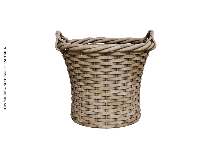 Second Life Marketplace Nutmeg. Home Clutter Basket