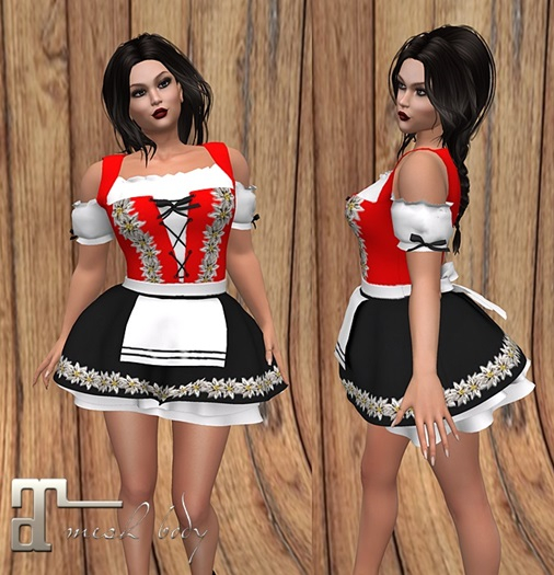 *YT*Dirndl Frida Black