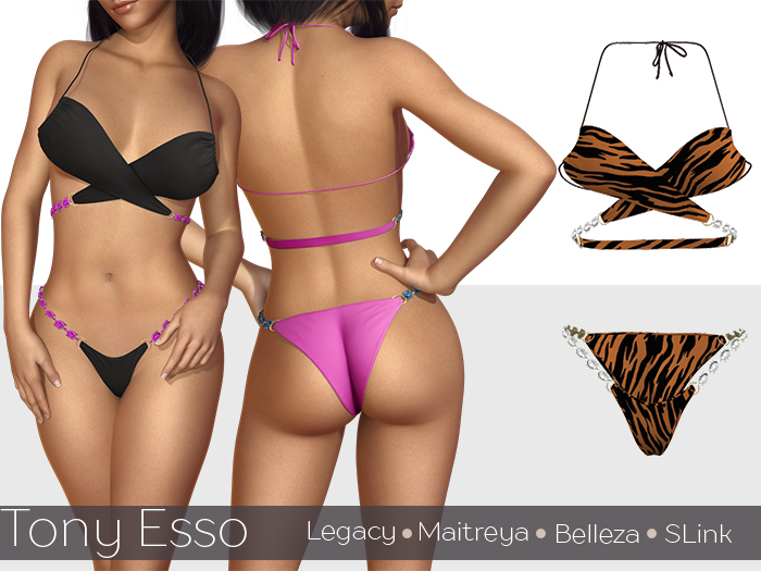 Tony Esso - Wild Behavior 2 Piece Bikini (Tiger)