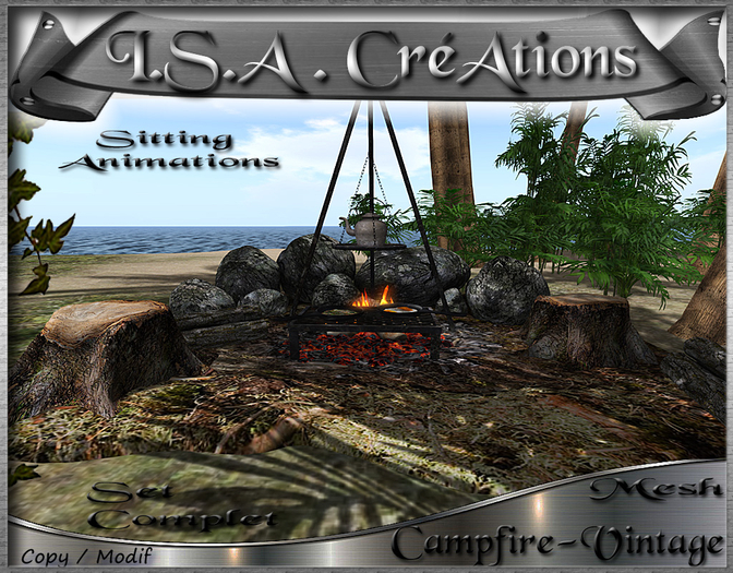 Campfire-Vintage * Mesh * BOX