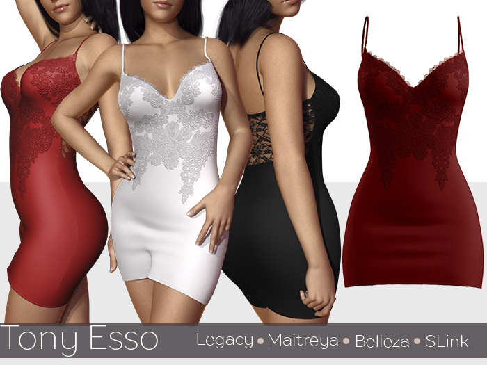 Tony Esso - Looking So Perfect Lace Dress (Merlot)