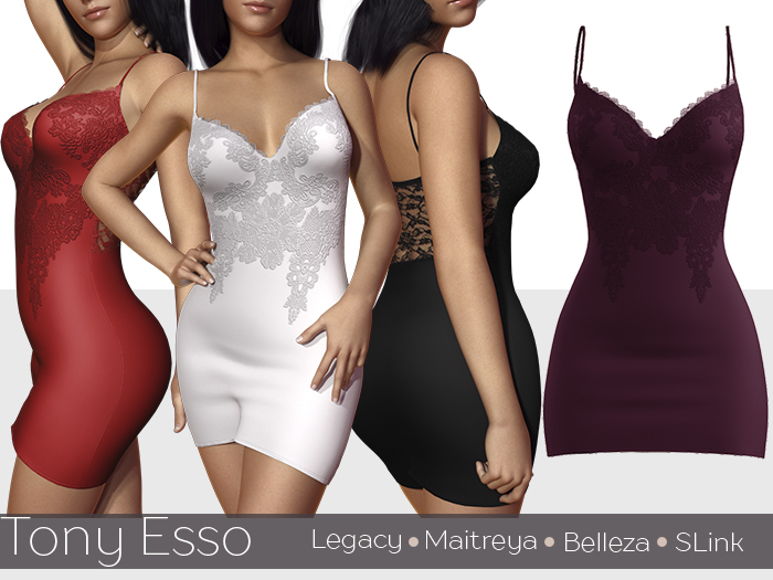 Tony Esso - Looking So Perfect Lace Dress (Wine)