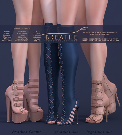 [BREATHE]- Brigida  Heels-FATPACK-M.LARA- RARE MAITREYA1