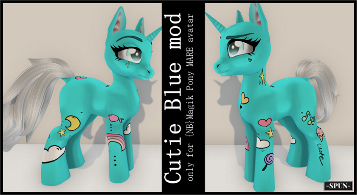 -SPUN- Cutie Blue mod - Magik Pony MARE