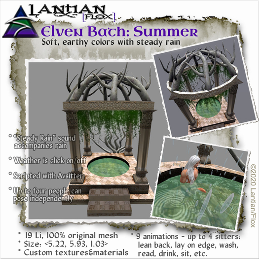 ~L/Fx~Elven Bath - Autumn with Leaves (9 poses) v.3.2 mCtbox