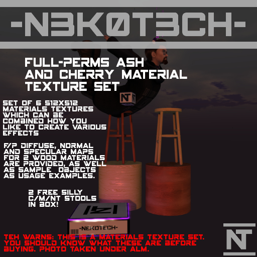 [-NT-] Ash & Cherry F/P Woodlike Materials [Boxed]